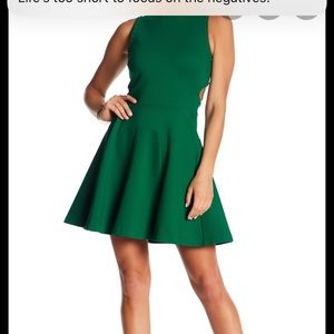 Adelino Rae green New dress with stud details sz M